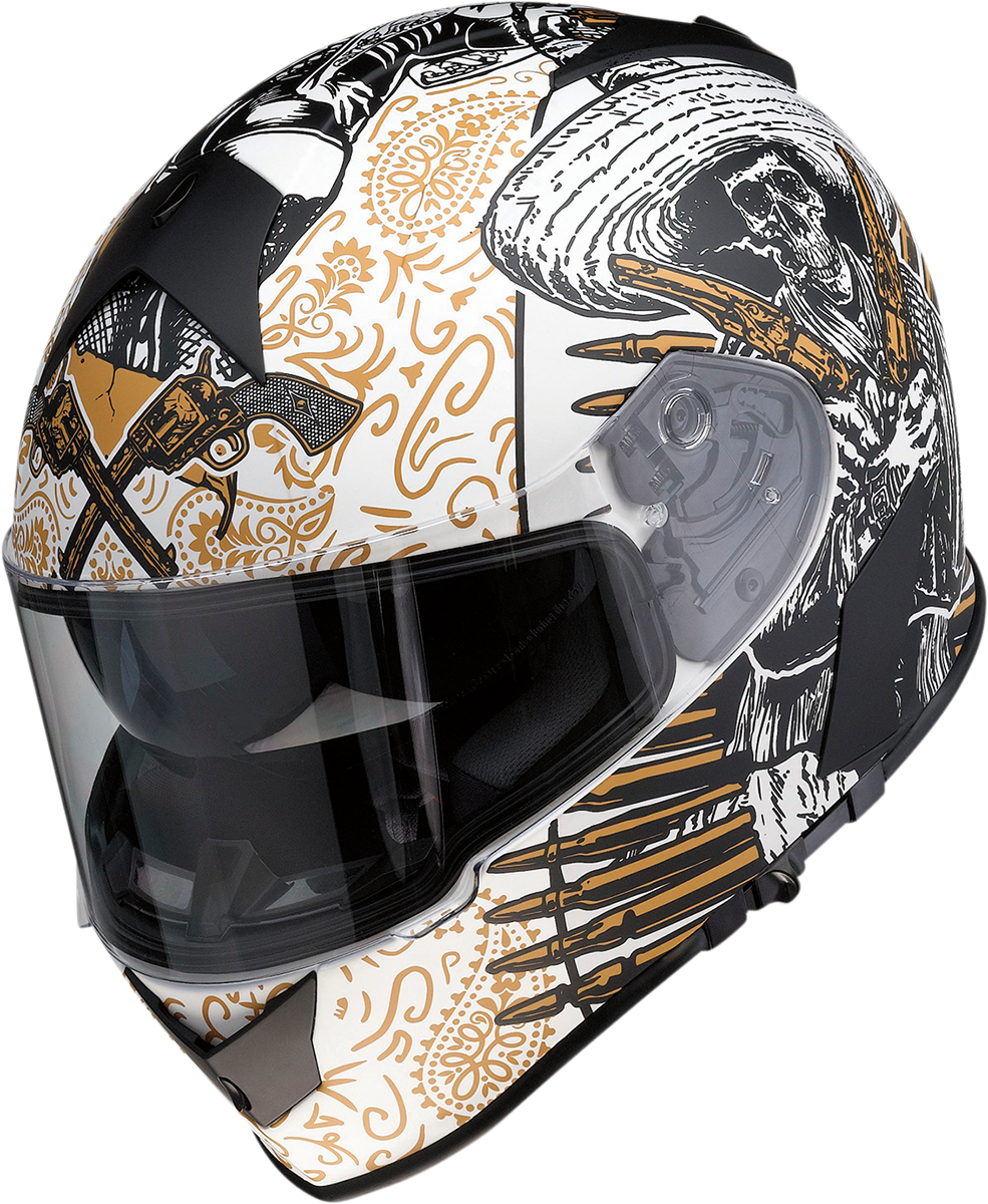 Z1R, Z1R Warrant Sombrero Helmet - White and Gold, XS | Part 0101-14164