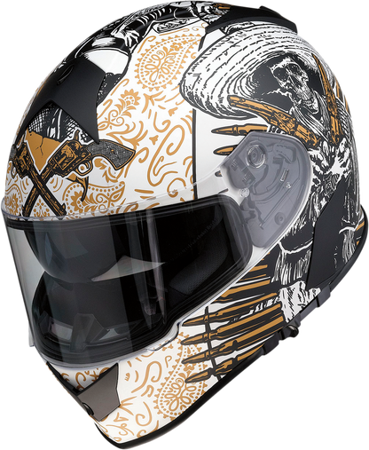 Z1R, Z1R Warrant Sombrero Helmet - White and Gold, XS | Part 0101-14164