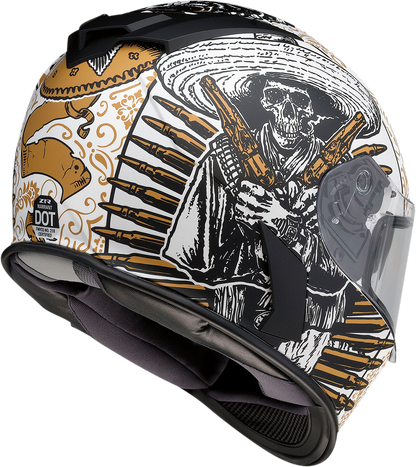 Z1R, Z1R Warrant Sombrero Helmet - White and Gold, XS | Part 0101-14164