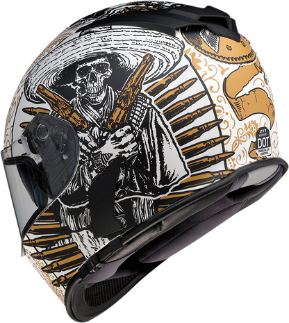 Z1R, Z1R Warrant Sombrero Helmet - White and Gold, XS | Part 0101-14164