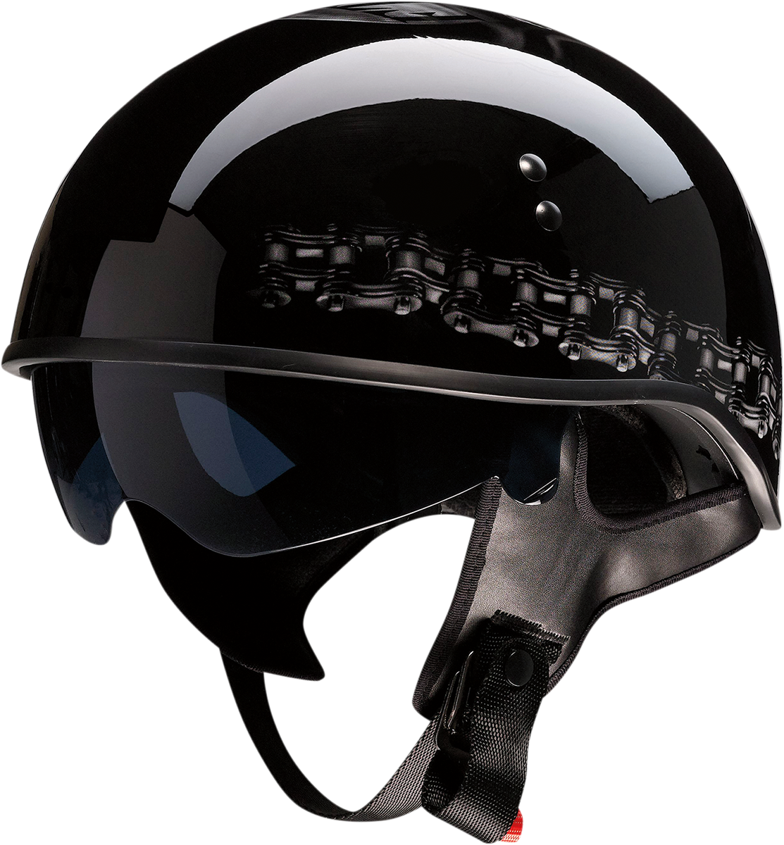 Z1R Vagrant motorcycle helmet in black and gray, small size, with a sleek design and matte finish.