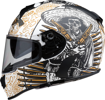 Z1R, Z1R Warrant Sombrero Helmet - White and Gold, XS | Part 0101-14164