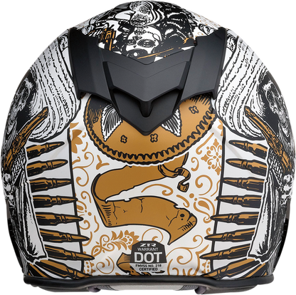 Z1R, Z1R Warrant Sombrero Helmet - White and Gold, XS | Part 0101-14164