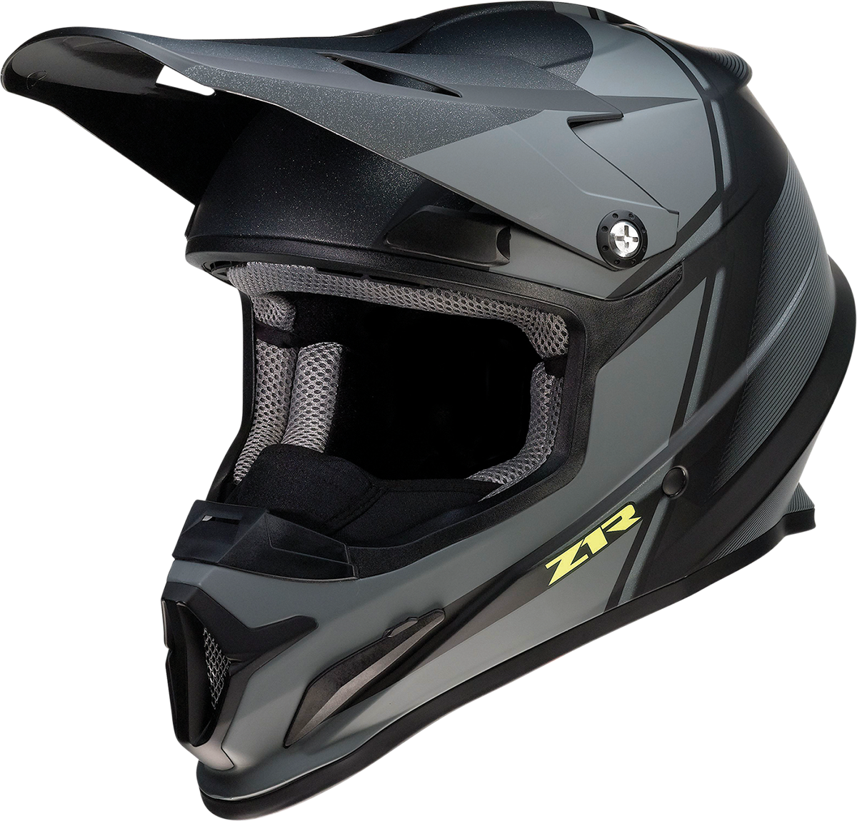 Z1R Rise Snow Helmet in Cambio Black and Hi-Viz, medium size, with sleek design and ventilation features.