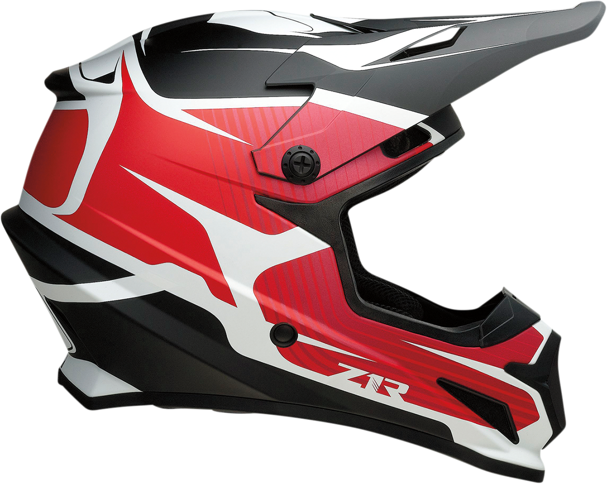 Z1R, Z1R Rise Helmet Flame Red 2XL with Enhanced Ventilation and Removable Liner