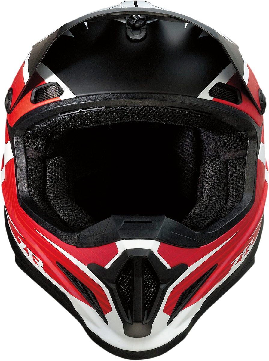 Z1R, Z1R Rise Helmet Flame Red 2XL with Enhanced Ventilation and Removable Liner