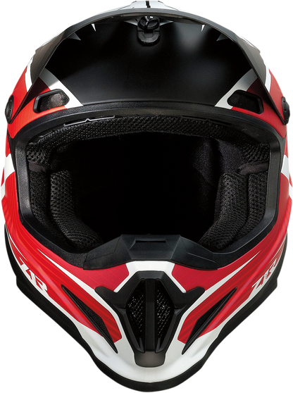 Z1R, Z1R Rise Helmet Flame Red 2XL with Enhanced Ventilation and Removable Liner