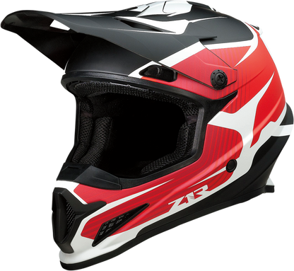 Z1R, Z1R Rise Helmet Flame Red 2XL with Enhanced Ventilation and Removable Liner
