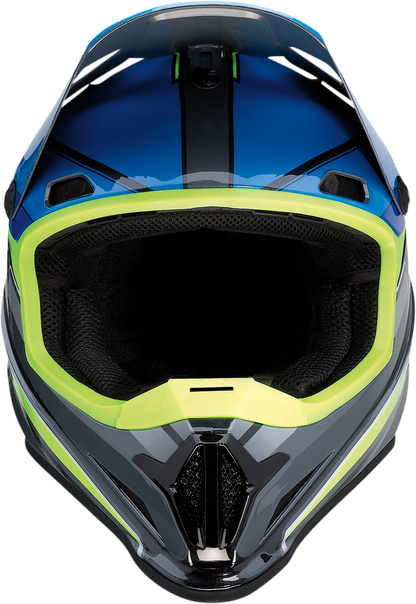 Z1R, Z1R Rise Helmet - MC, Blue/Hi-Viz, Extra Large, Part Number 0110-7196
