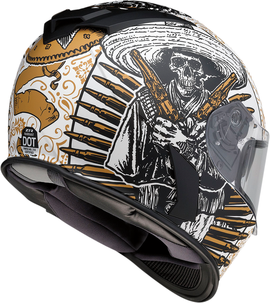 Z1R, Z1R Warrant Helmet Sombrero in White/Gold - 2XL, Part Number 0101-14169