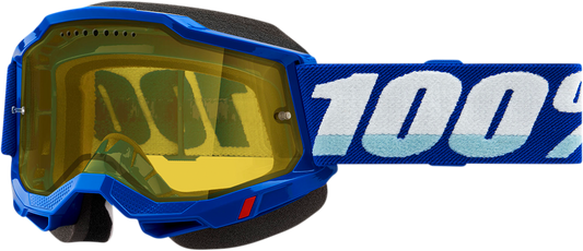 100% Accuri 2 Snow Goggles - Blue - Yellow 50021-00002 - Howling Moto