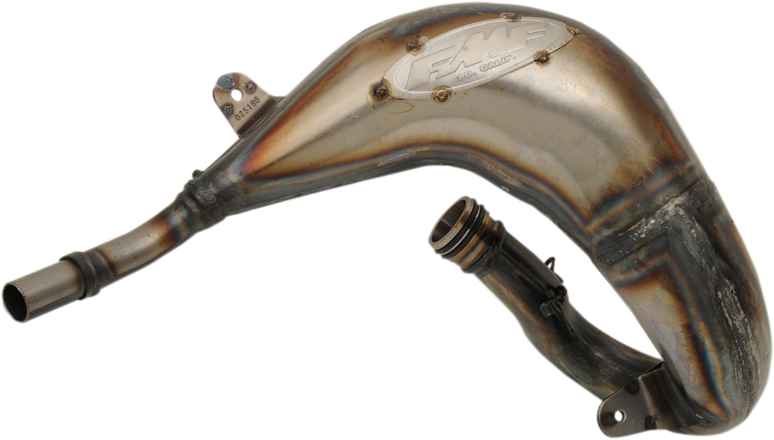 FMF Factory Fatty Pipe for 65SX and TC65 dirt bikes, showing the black exhaust pipe with mounting details.