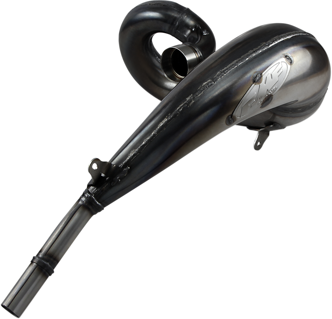 FMF Factory Fatty motorcycle exhaust pipe, high-performance motorcycle exhaust system designed for enhanced power and durability.