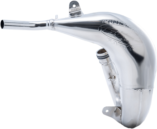 FMF Fatty Pipe 024068 performance exhaust system with durable metal construction and polished finish for enhanced motorcycle power.