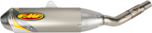 FMF Powercore 4 muffler for enhanced motorcycle performance and durability, shown in the image.