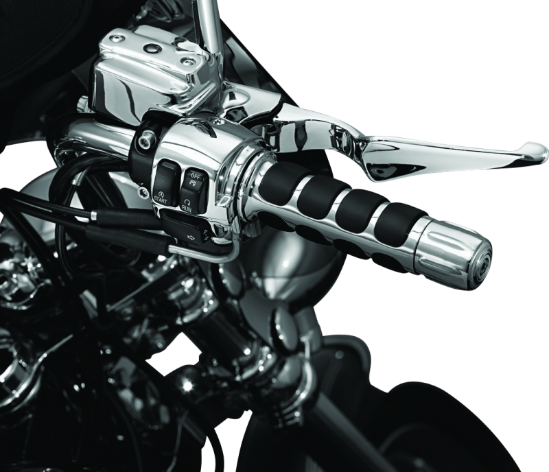 Kuryakyn Mechanical Throttle Cruise Assist in chrome for Honda VTX1800 and Shadow Spirit motorcycle throttle control