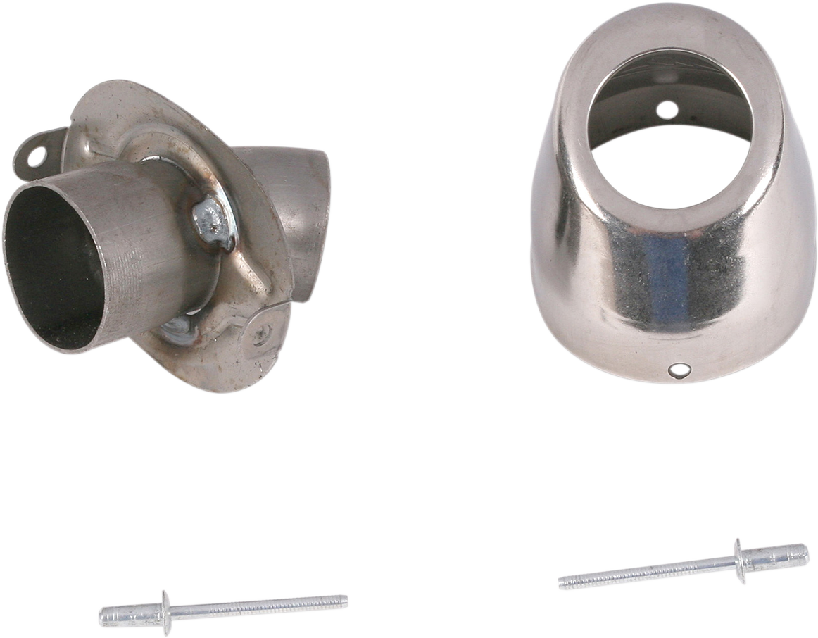 FMF Replacement Rear Cone for Turbinecore 2, 1 3/8 inch, showing the metal cone part with detailed finish.