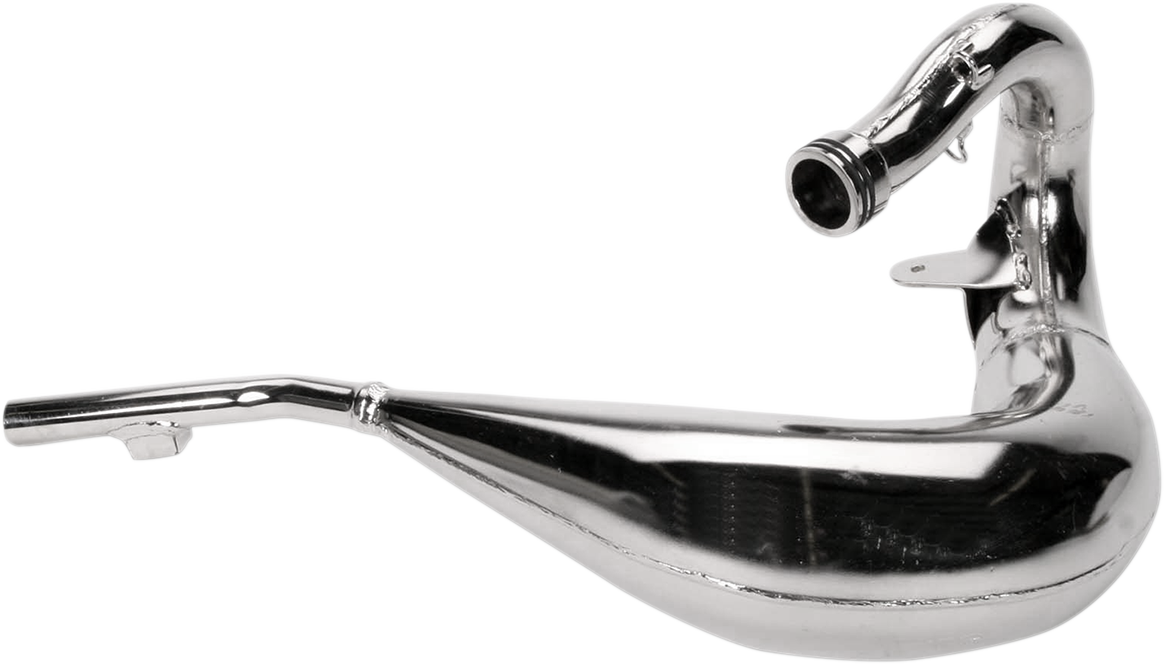 FMF Fatty Pipe 024000 high-performance motorcycle exhaust with polished metal finish and mounting hardware.