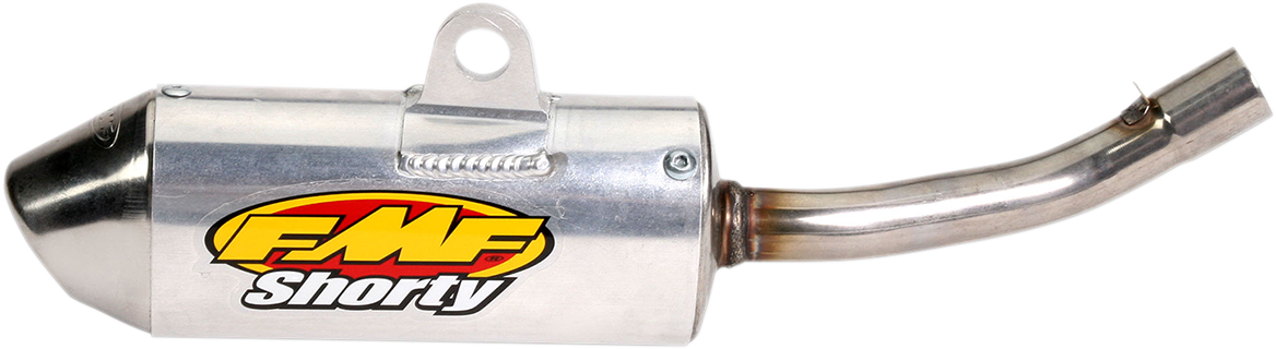 FMF Powercore 2 Silencer for 2-stroke engines, showing the black and silver exhaust muffler with FMF branding on the surface.