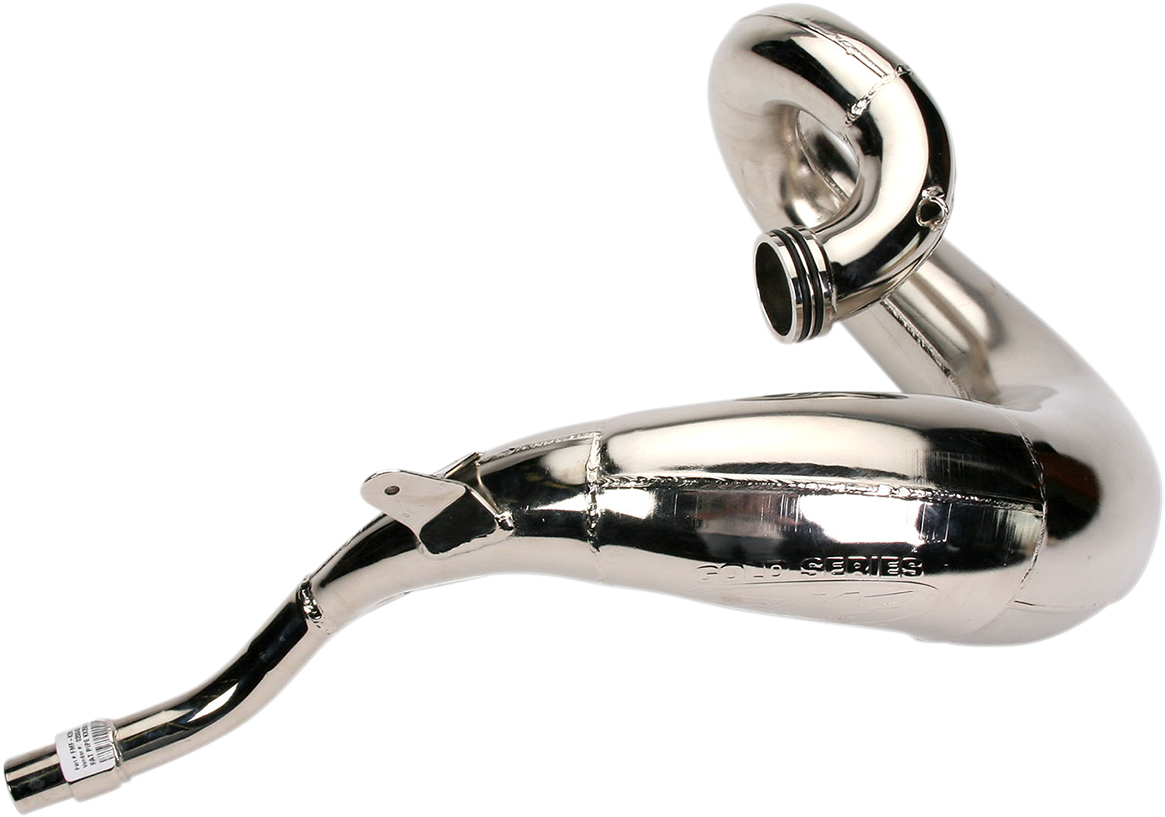 FMF Fatty Pipe 020042 high-performance motorcycle exhaust with sleek design and metallic finish, optimized for power gains.
