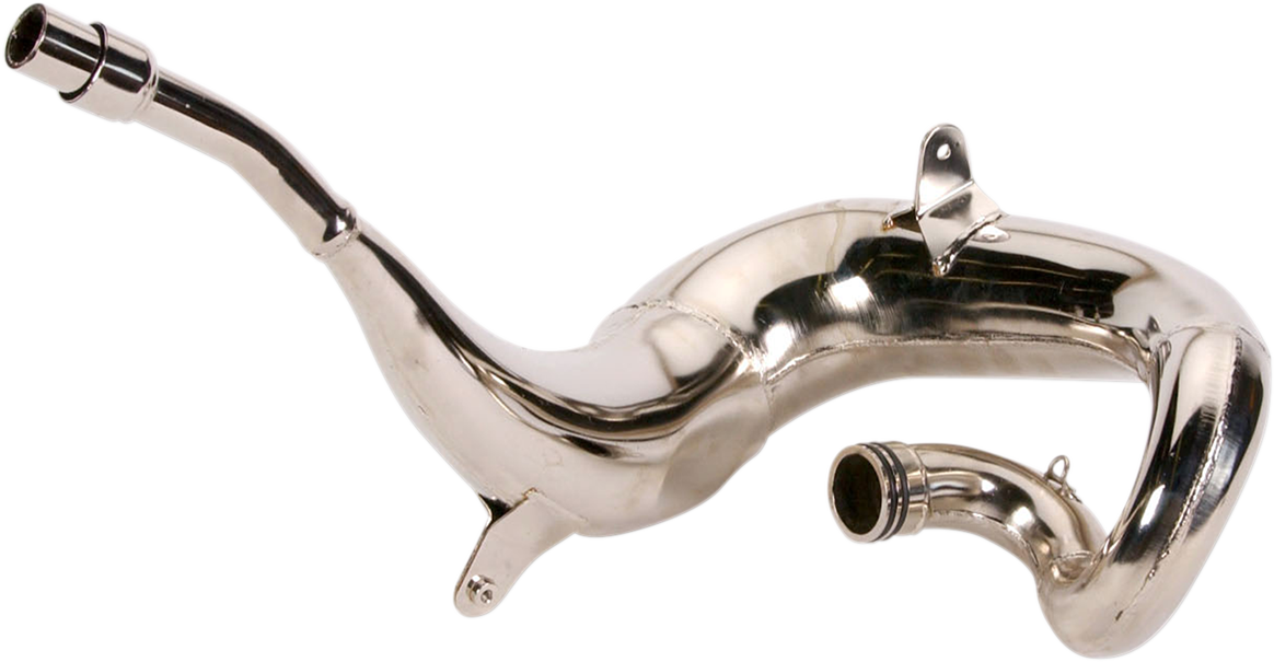 FMF Gnarly Pipe exhaust for 1995-2006 Kawasaki KDX200/R motorcycle, showing the stainless steel design and branding.