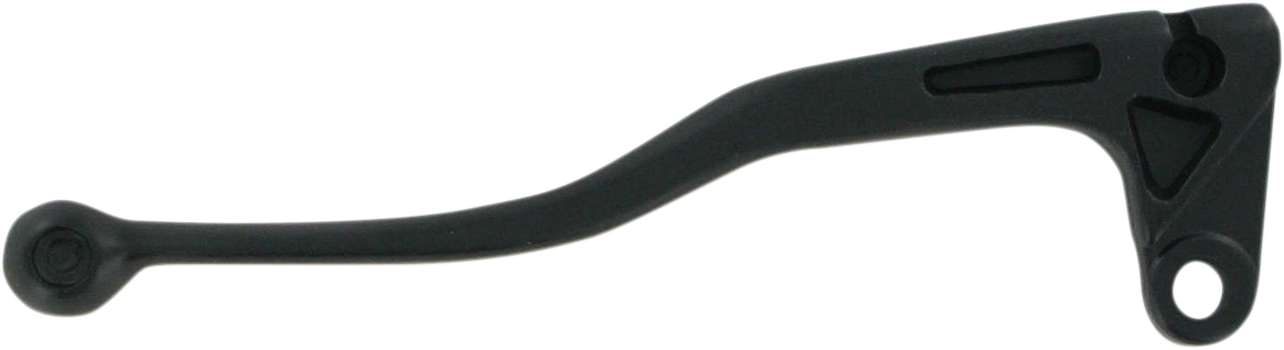Black replacement brake lever from PARTS UNLIMITED, model L99-23041, designed for motorcycle brake systems.