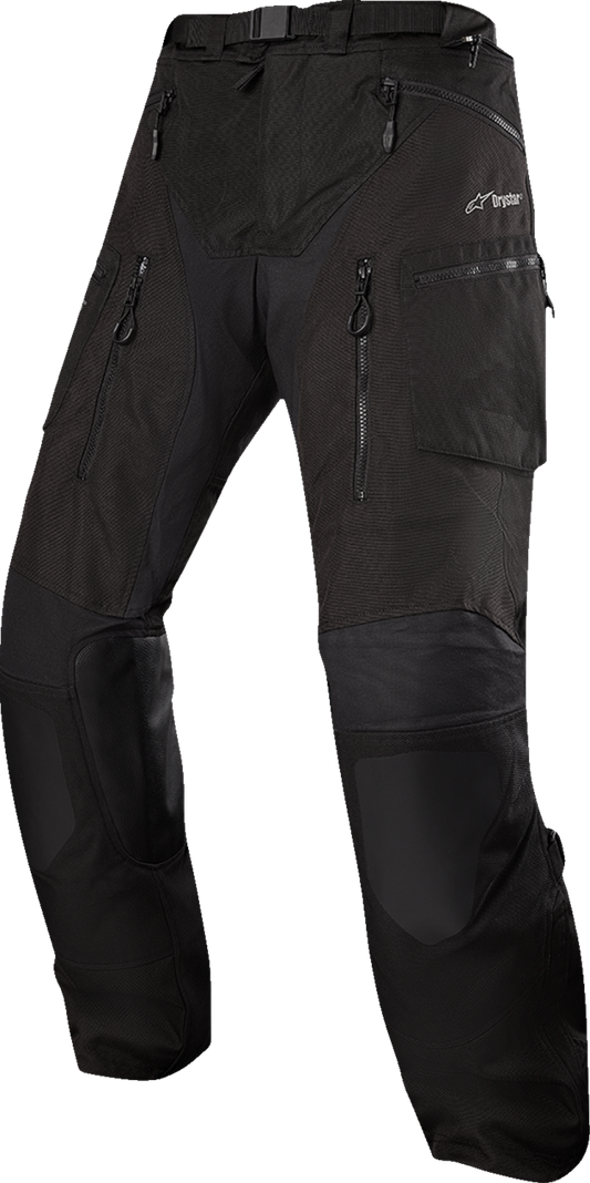Alpinestars Ardent 3-in-1 adventure touring pants in black, XL size, showing the durable textile design and multiple pocket details.