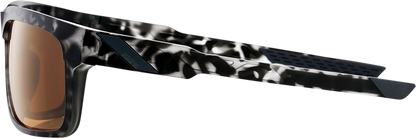 100% Type-S Sunglasses - Black Havana - Bronze 61032-259-73 - Howling Moto