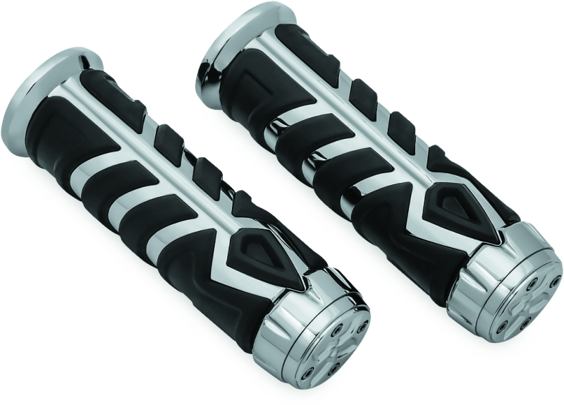 Kuryakyn, Kuryakyn Spear Grips for 2014-2017 Indian Motorcycles Chrome Part 5635