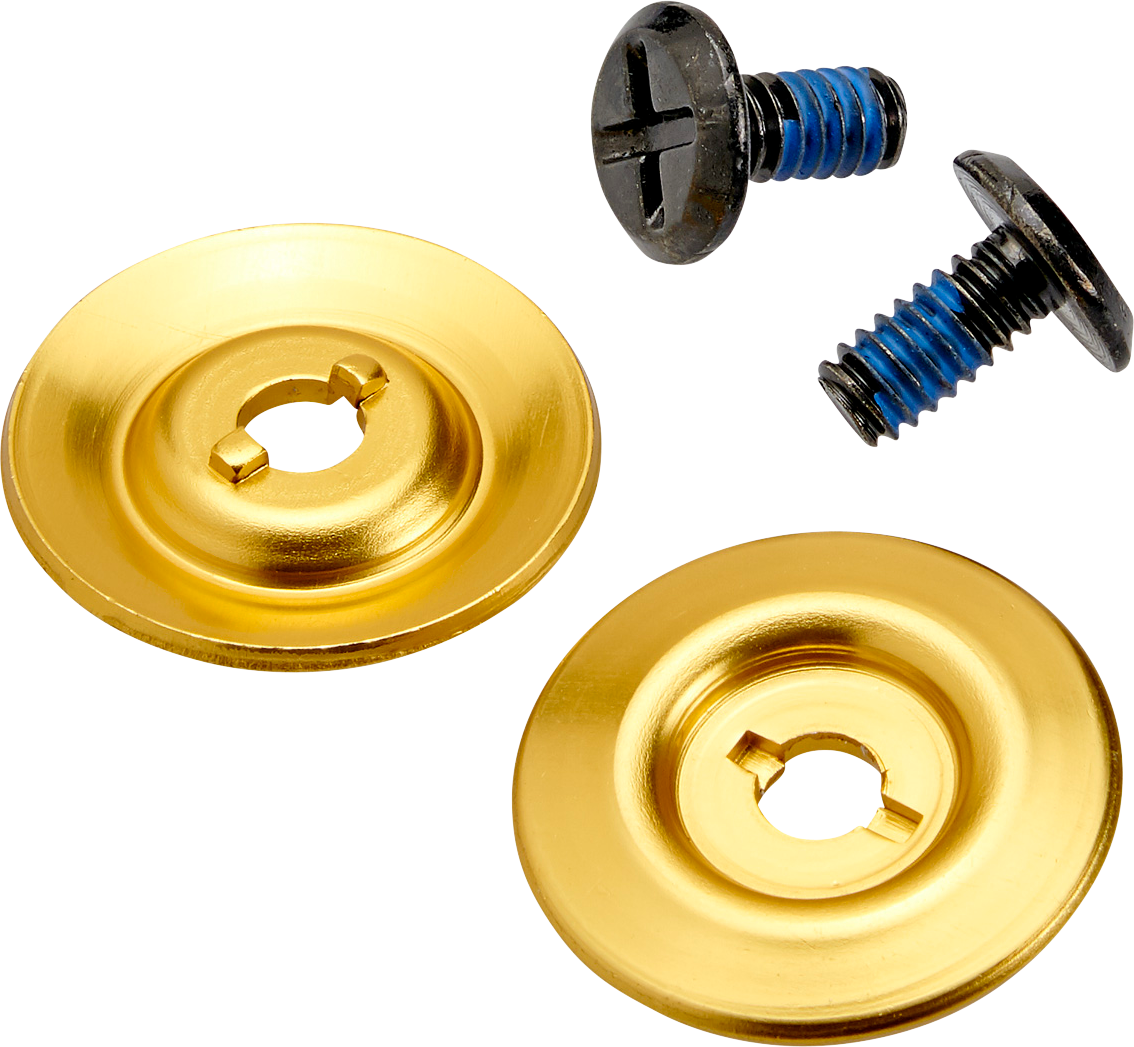 BILTWELL Gen 2 Hardware Kit - Black Screw - Gold Baseplate 0034-150-66 - Howling Moto
