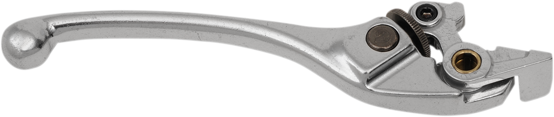 Adjustable motorcycle brake lever from PARTS UNLIMITED, L99-52021, with metal construction and ergonomic design.