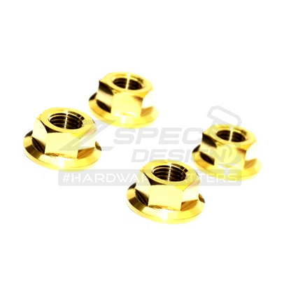 ZSPEC SR20 & KA24 Dress Up Bolts® Water Pump Pulley Kit Nuts, Grade-5 Titanium - Howling Moto