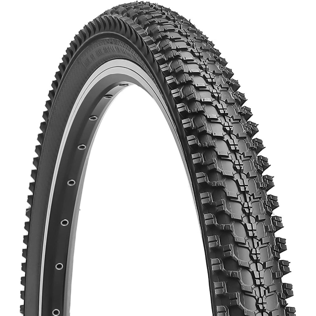 Hycline Mountain Series mountain bike tire in 20, 24, 26, or 27.5 inches with rugged tread for off-road cycling.