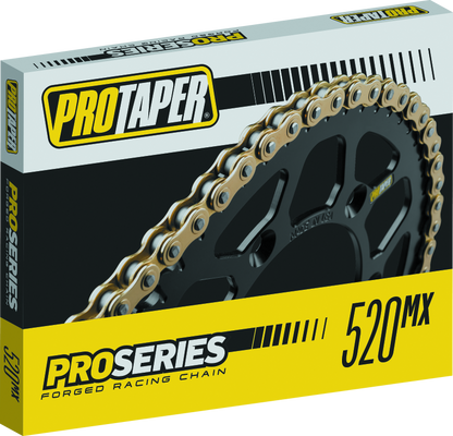 ProTaper Pro Series Forged 520 Racing Chain 120L from Bill's Exhausts, featuring durable forged links for high-performance motorcycle racing.