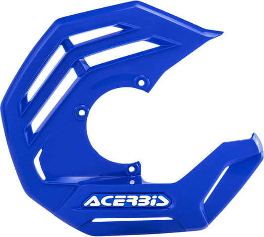 Acerbis X-Future disc cover for YZ Blue motorcycle, designed as a durable body part with the Acerbis logo visible.