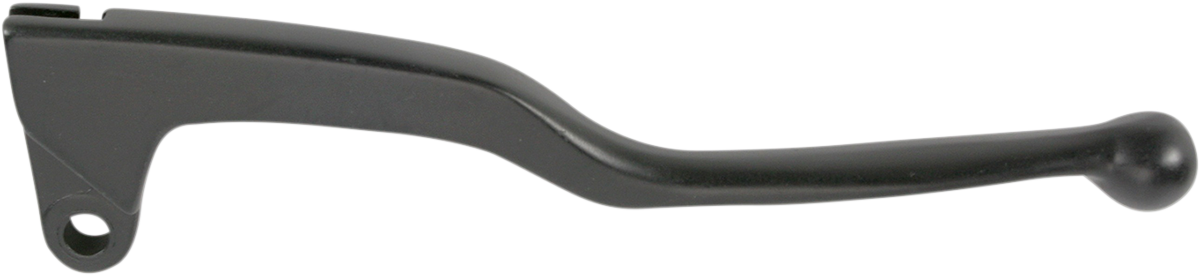 Black replacement motorcycle brake lever by PARTS UNLIMITED, model 53175-HA6-000, shown on a motorcycle handlebar.