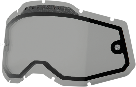 100% Accuri 2/Racecraft 2/Strata 2 Dual Lens - Vented - Smoke 59082-00002 - Howling Moto
