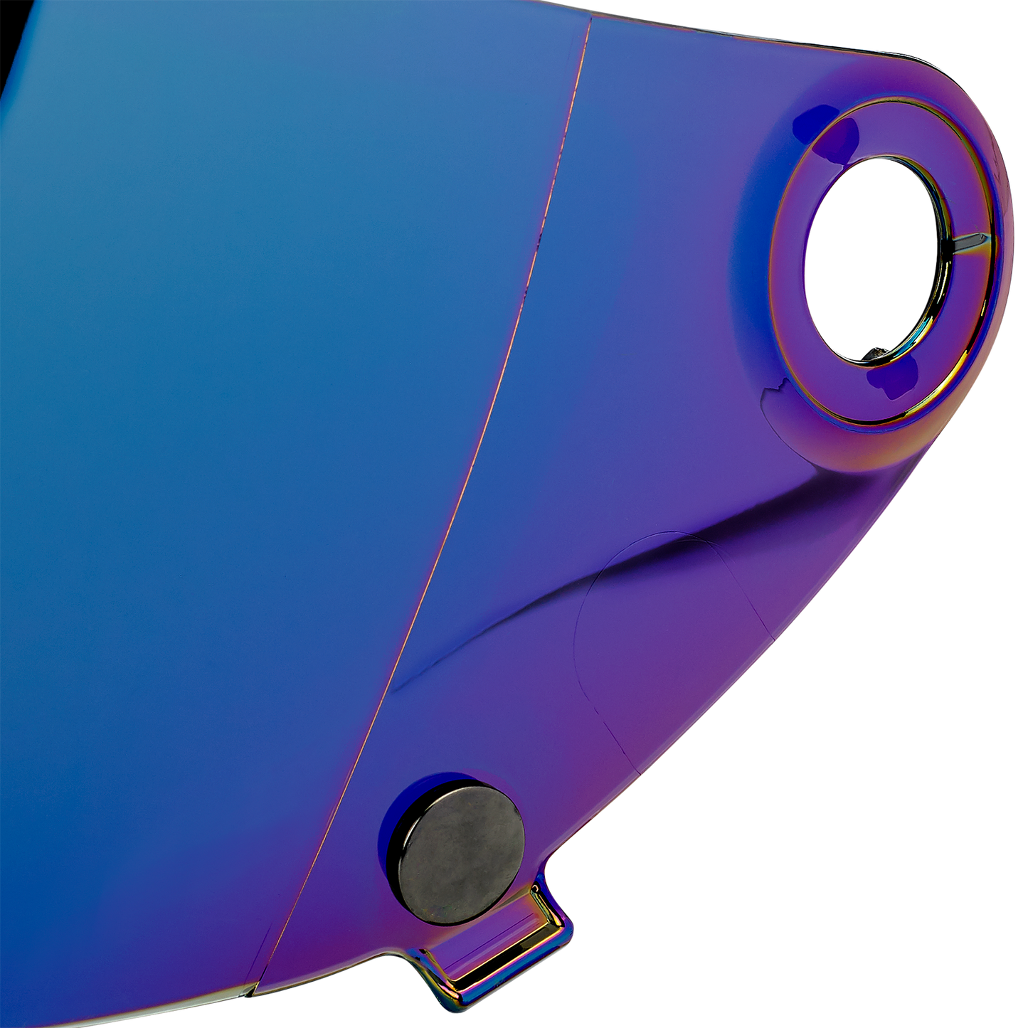 BILTWELL Gringo S Gen 2 helmet shield with rainbow mirror finish, flat style, designed for motorcycle helmets.