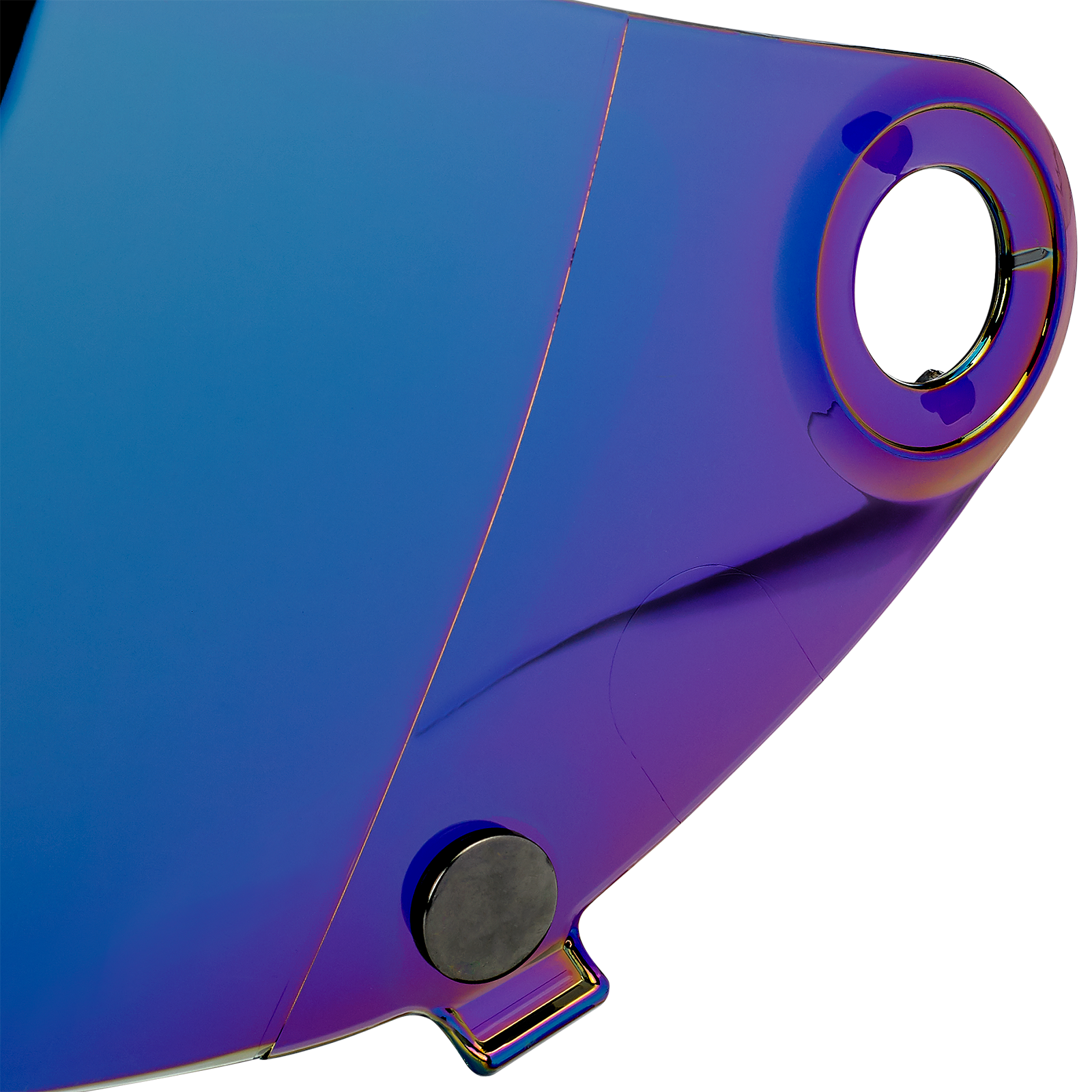 BILTWELL Gringo S Gen 2 helmet shield with rainbow mirror finish, flat style, designed for motorcycle helmets.