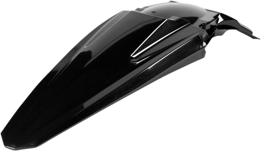 Acerbis black rear fender for motorcycles, body part with Acerbis branding visible, designed for durability and style.