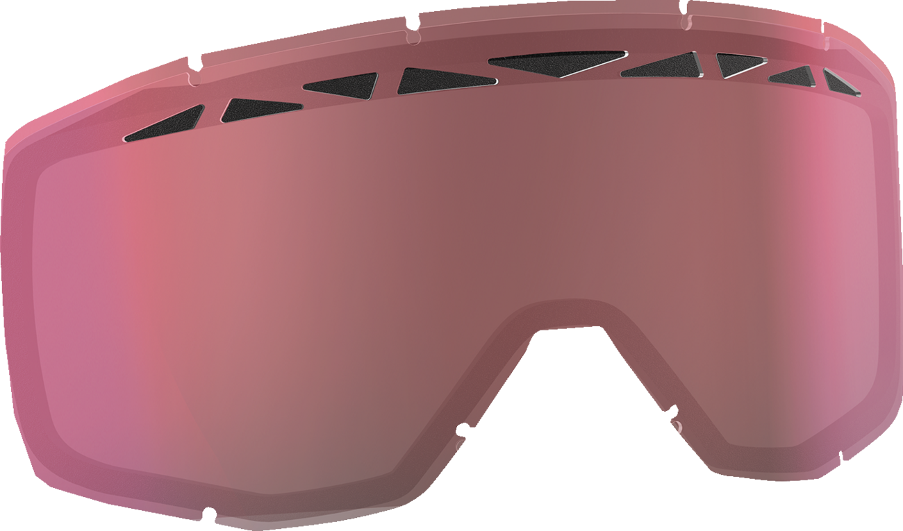 Scott Primal/Split Snow Lens with AMP Rose tint, dual-layer design and ACS ventilation for ski or snowboard goggles.