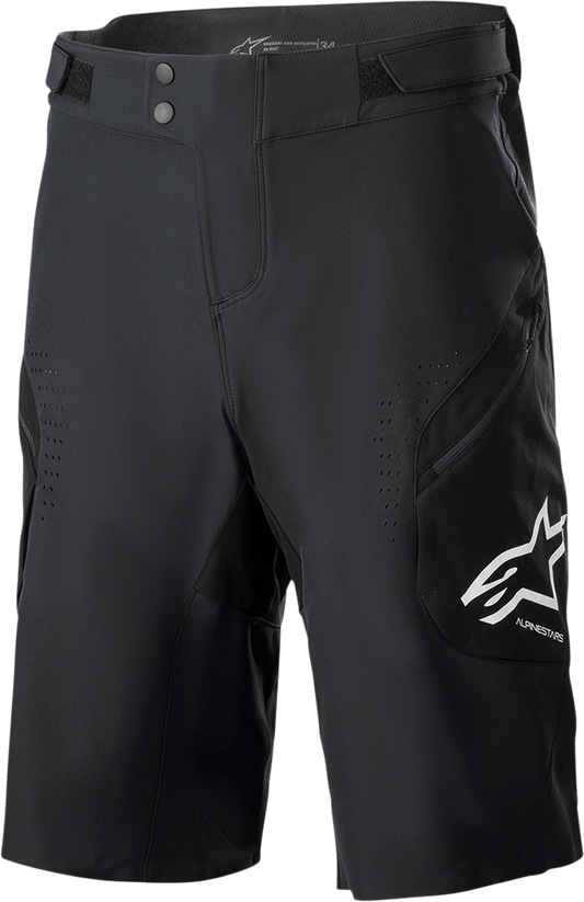 Alpinestars Alps 8.0 V2 motorcycle shorts in black, US size 40, featuring protective padding and durable fabric.