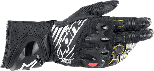 ALPINESTARS, Alpinestars GP Tech V2 S Gloves - Black/White Medium (Part Number 3556422-12-M)