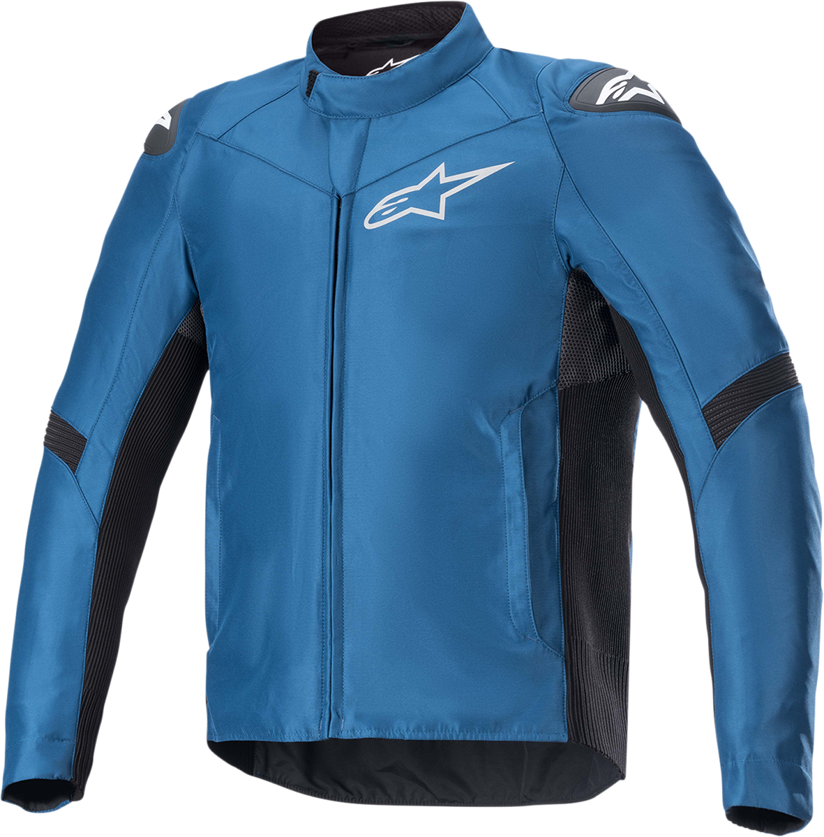 Alpinestars T SP-5 Rideknit® motorcycle jacket in Sodalite Blue and Black, featuring protective armor and a sporty design.