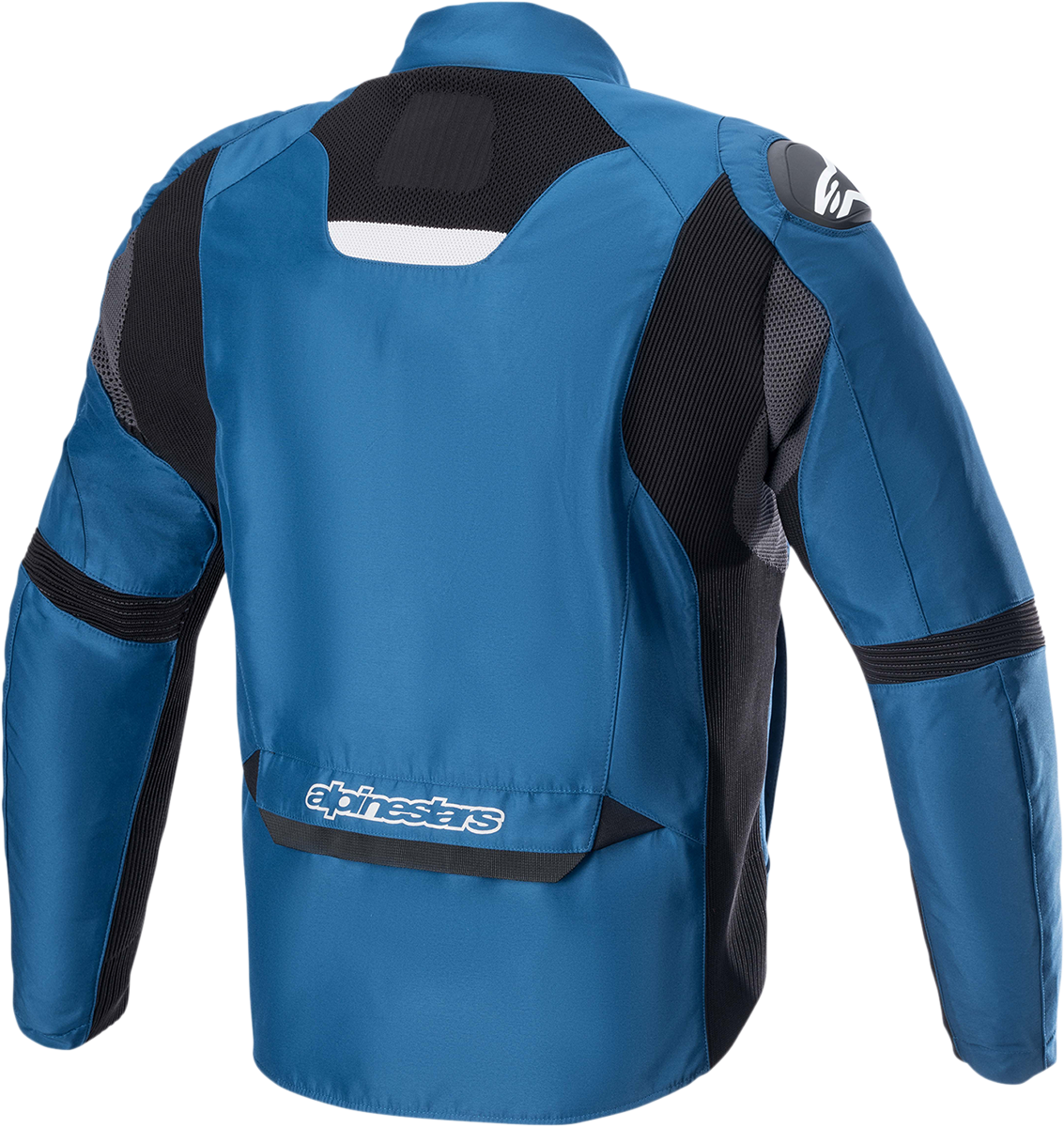 Alpinestars T SP-5 Rideknit motorcycle jacket in Sodalite Blue and Black, Medium, featuring Tech-Air 5 compatibility and riding protection.
