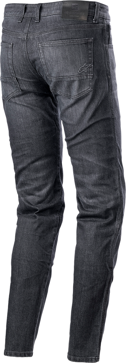 Alpinestars Sektor motorcycle pants in black, US 28 / EU 44, showing the sleek fit and protective design details.