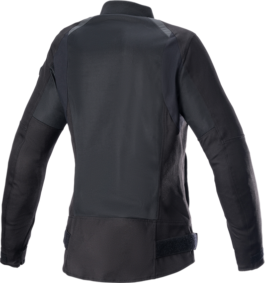 Alpinestars Stella Eloise v2 Air women's motorcycle jacket in black with protective padding and Tech-Air® compatibility, size XS.