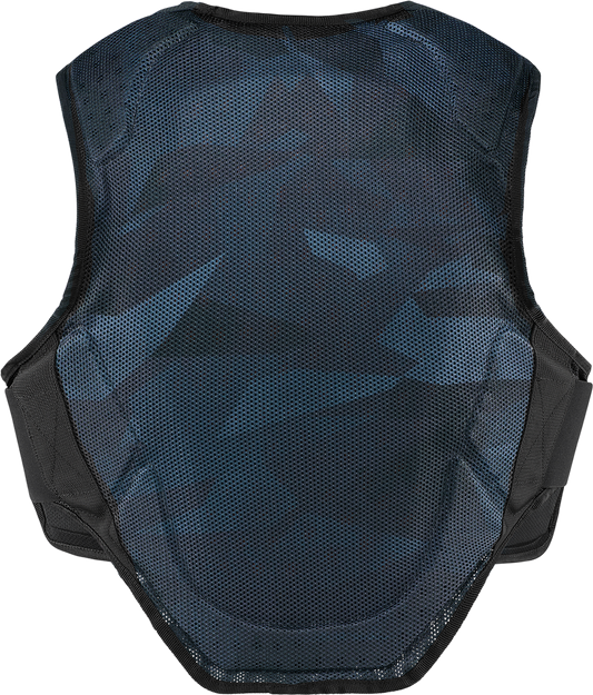 ICON Field Armor Softcore™ vest in dark camouflage with 3XL/4XL size, featuring tactical soft armor and rugged design.
