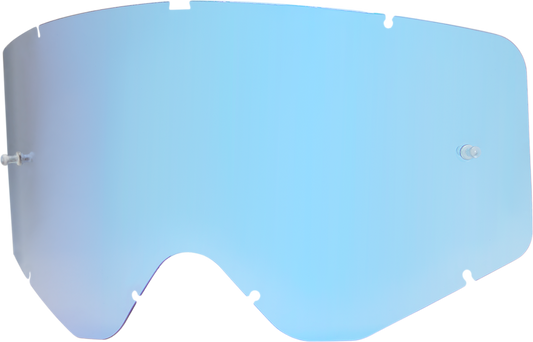 ICON Airflite clear lens for motorcycle helmet, lightweight and impact-resistant, shown in a close-up image.