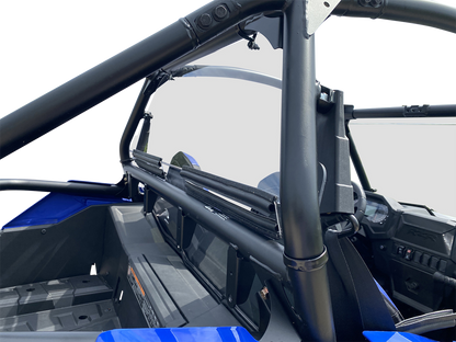 MOOSE OFFROAD back panel for Polaris RZR 2021-2024, rugged black rear panel with mounting brackets and offroad design.